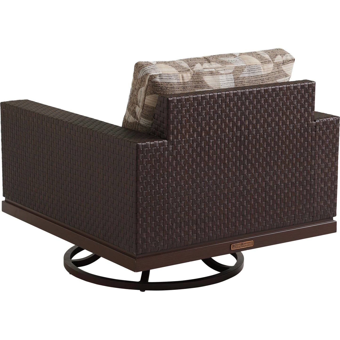 002 SI-1962915 | Additional Silo | Abaco Swivel Lounge Chair by Tommy Bahama Outdoor in english walnut. Made from unique in a transitional style.