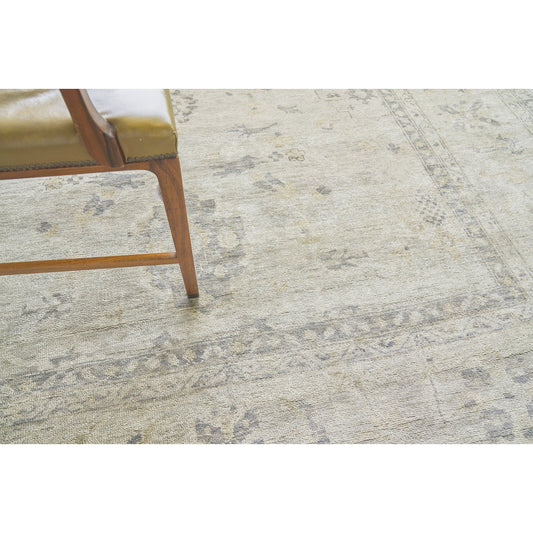 Antique Weave Oushak Rug - Ivory, Brown by Exquisite Rugs in ivory, brown. Made from new zealand wool in a unique style.