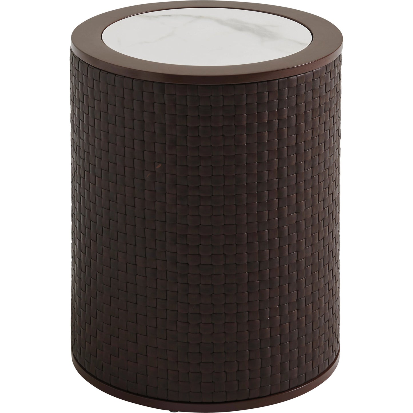 001 SI-1962931 | Additional Silo | Abaco Round Accent Table by Tommy Bahama Outdoor in english walnut. Made from unique in a modern style.