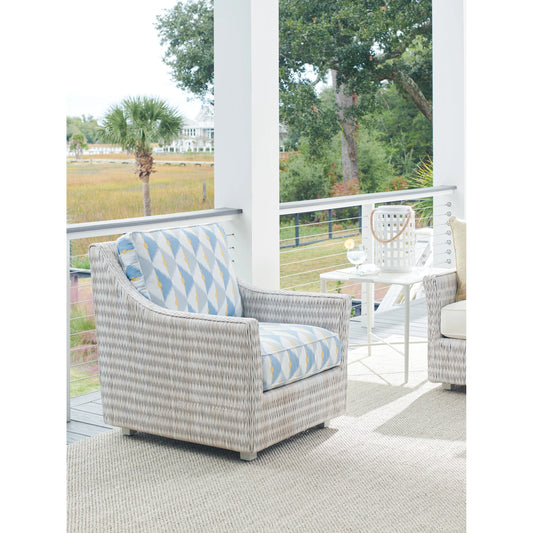 Seabrook Chair by Tommy Bahama Outdoor in oyster white. Made from unique in a modern style.