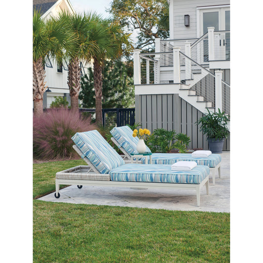 Seabrook Chaise by Tommy Bahama Outdoor in oyster white. Made from unique in a modern style.