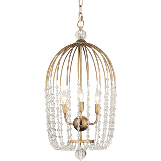 Voliere Crystal Tall Pendant by Varaluz. Made from premium quality optic crystal in a transitional style.