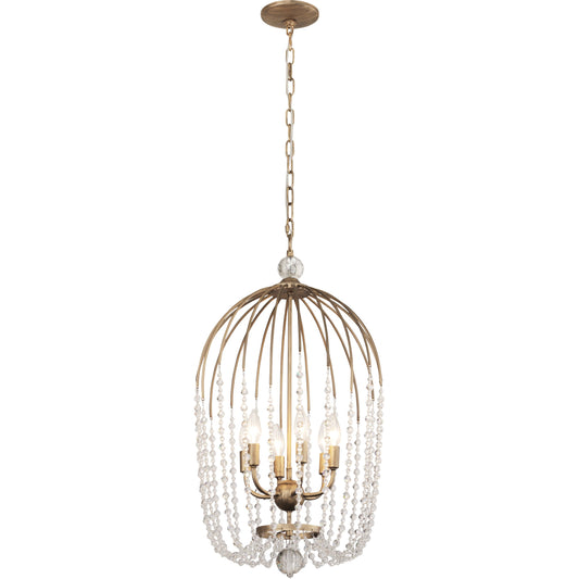 001 SR-818297 | Primary Silo | Voliere Crystal Pendant by Varaluz. Made from premium quality optic crystal in a transitional style.