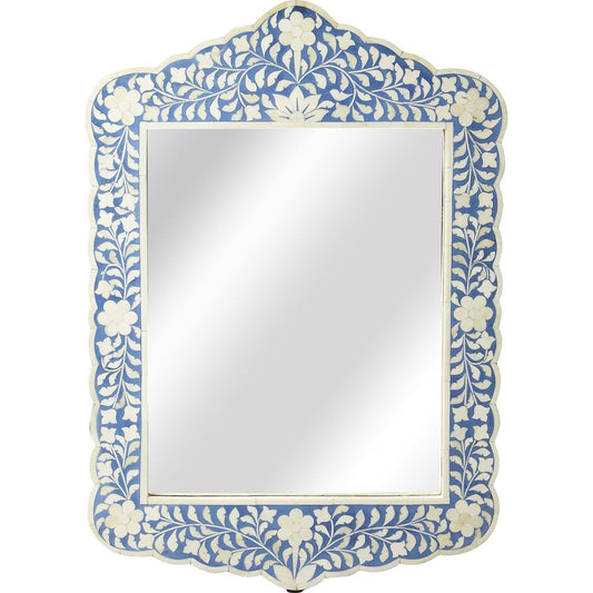001 O-BUTLER-3451319 | Primary Silo | Vivienne Blue Wall Mirror by Butler Specialty Company in blue and blue bone inlay. Made from select wood solids, mdf, resin, bone inlay in a modern style.