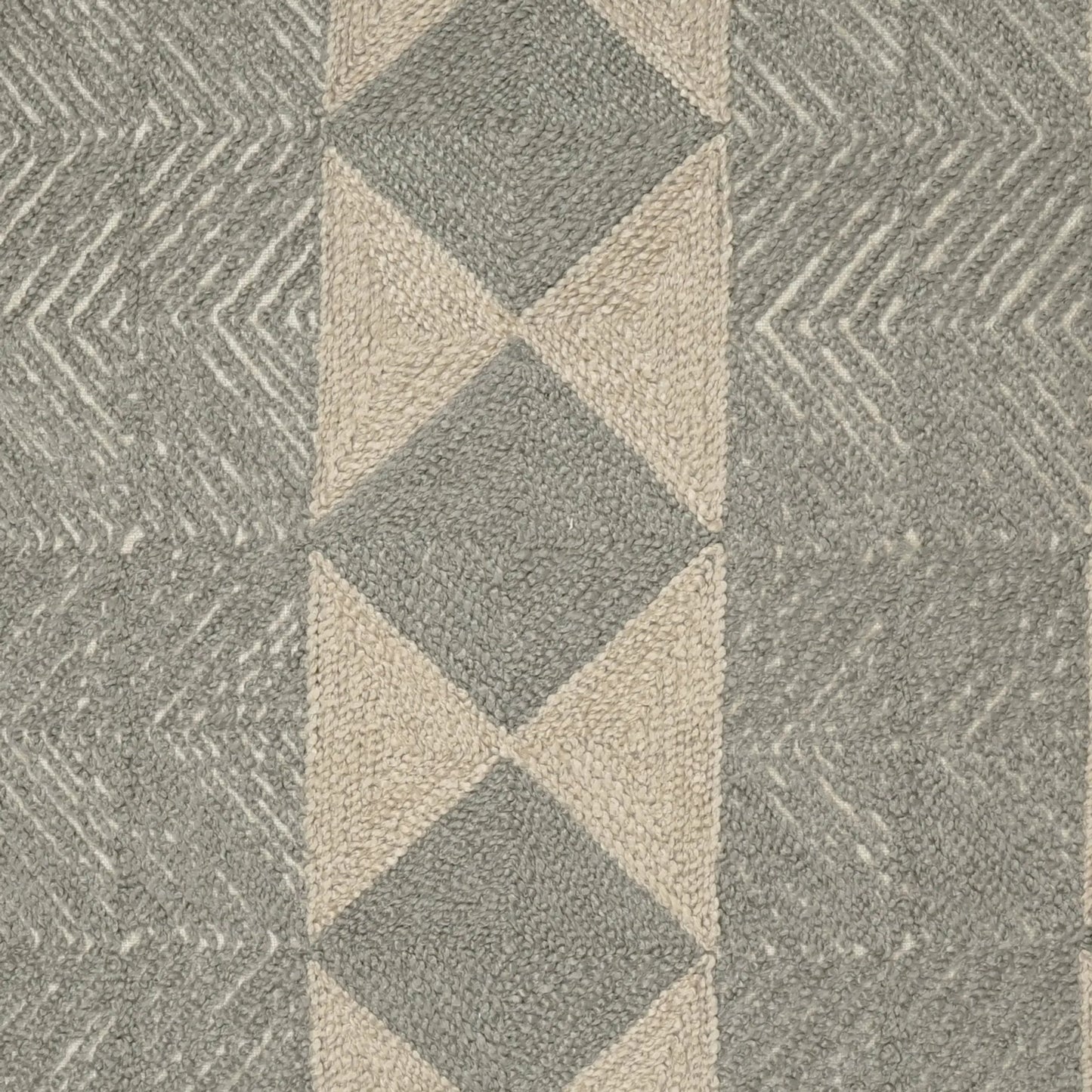 002 SI-2381747 | Closeup | Medley Pillow by DV Kap Home in khaki, grey. Made from 70% polyester, 30% linen in a transitional style.