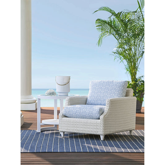 Ocean Breeze Promenade Lounge Chair by Tommy Bahama Outdoor in pearl white. Made from unique in a modern style.