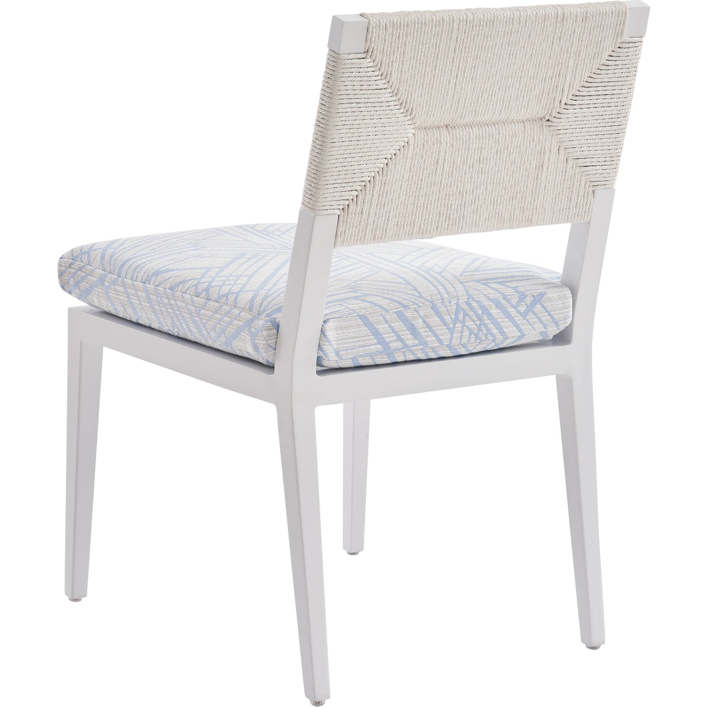 002 SI-2013315 | Additional Silo | Ocean Breeze Promenade Side Dining Chair by Tommy Bahama Outdoor in pearl white. Made from unique in a coastal style.