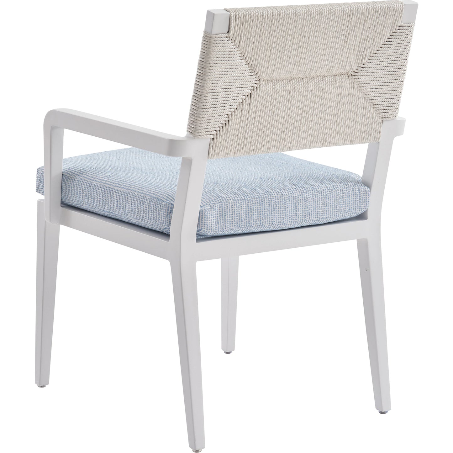 002 SI-2013316 | Additional Silo | Ocean Breeze Promenade Arm Dining Chair by Tommy Bahama Outdoor in pearl white. Made from unique in a modern style.