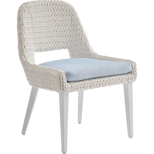 001 SI-2013320 | Primary Silo | Ocean Breeze Promenade Occasional Dining Chair by Tommy Bahama Outdoor in pearl white. Made from unique in a coastal style.