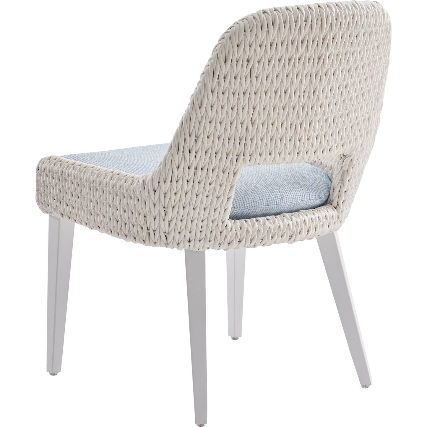002 SI-2013320 | Additional Silo | Ocean Breeze Promenade Occasional Dining Chair by Tommy Bahama Outdoor in pearl white. Made from unique in a coastal style.