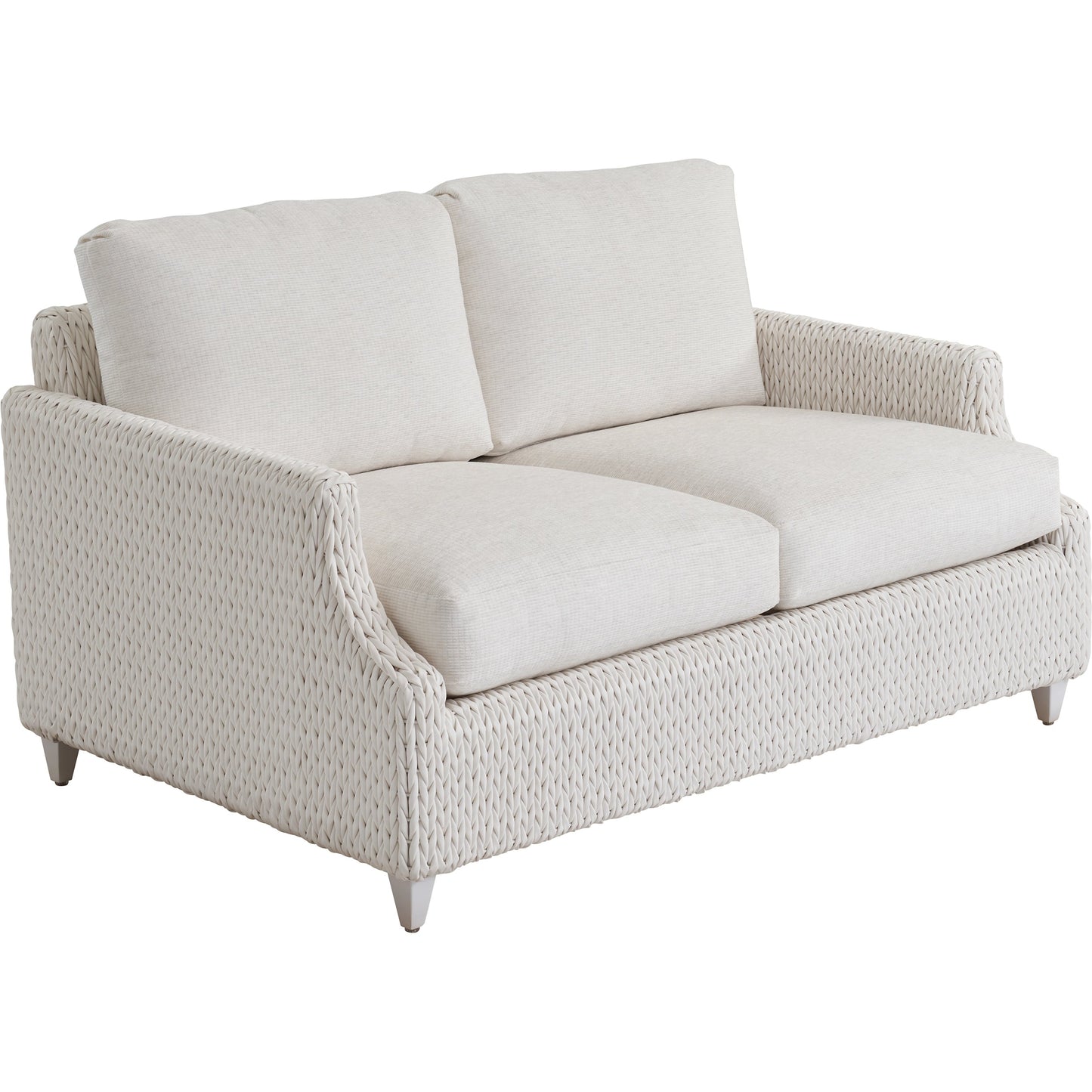 001 SI-2013321 | Additional Silo | Ocean Breeze Promenade Loveseat by Tommy Bahama Outdoor in pearl white. Made from unique in a modern style.