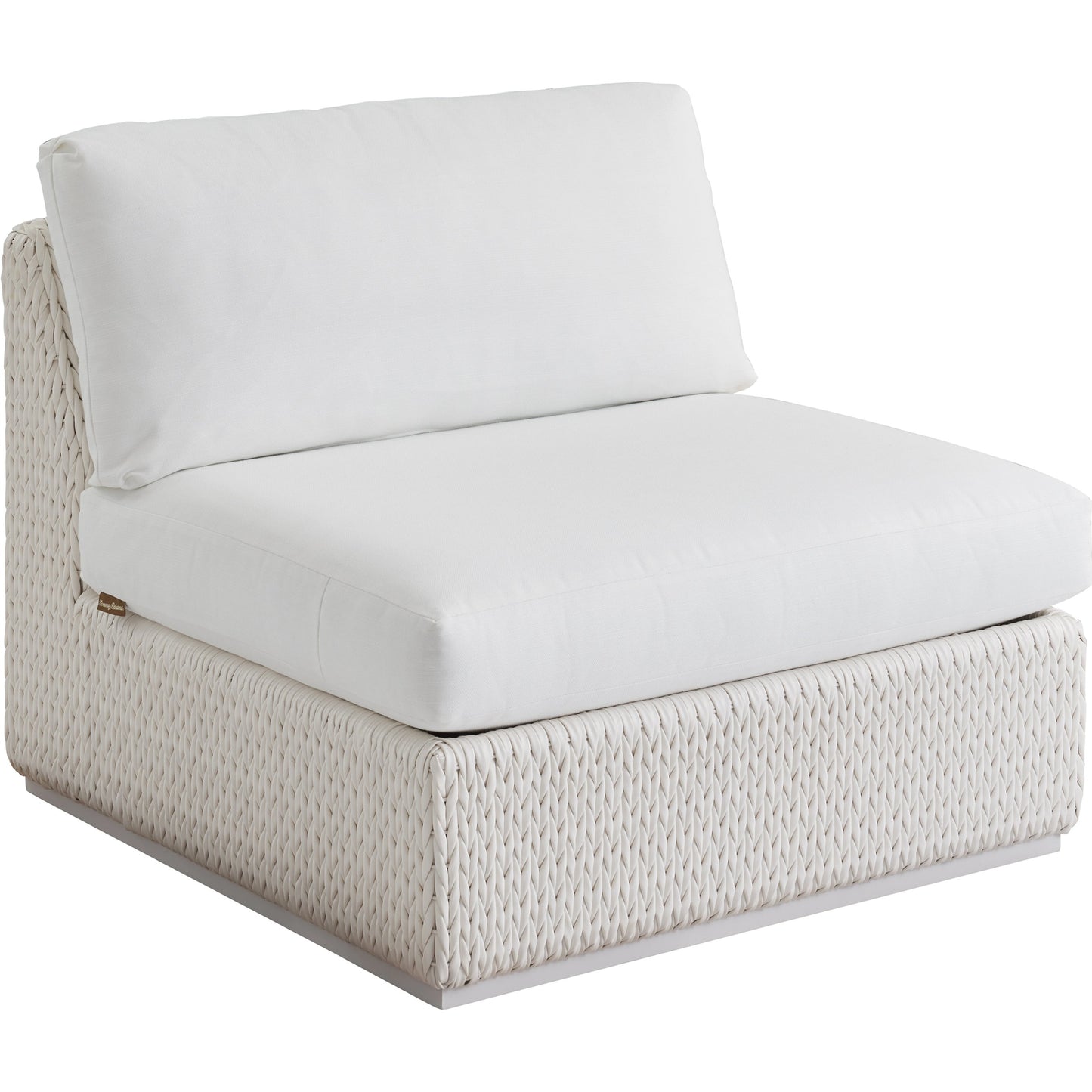 001 SI-2136953 | Primary Silo | Ocean Breeze Promenade Armless Chair by Tommy Bahama Outdoor in pearl white. Made from unique in a modern style.