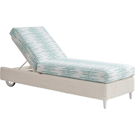 001 SI-2013327 | Primary Silo | Ocean Breeze Promenade Pattern Chaise by Tommy Bahama Outdoor in pearl white. Made from unique in a modern style.