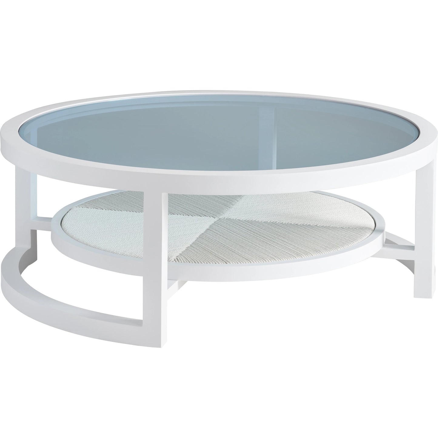 001 SI-2013331 | Additional Silo | Ocean Breeze Promenade Round Cocktail Table by Tommy Bahama Outdoor in white. Made from unique in a coastal style.
