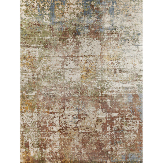 Koda 3462 Rug by Exquisite Rugs in brown, ivory. Made from bamboo silk in a unique style.
