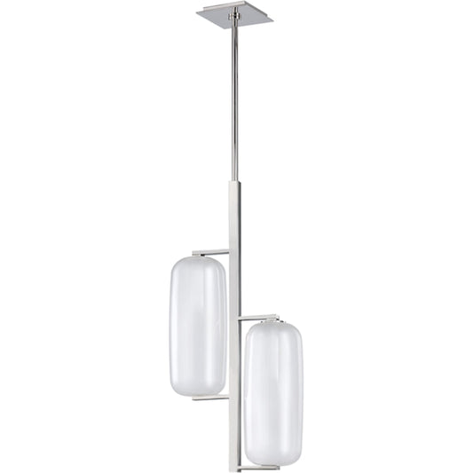001 SR-763249 | Primary Silo | Pebble Pendant by Hudson Valley in polished nickel. Made from brass in a modern style.