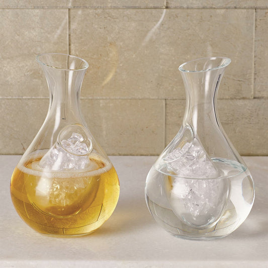 Chilling Decanter by Global Views. Made from glass in a transitional style.