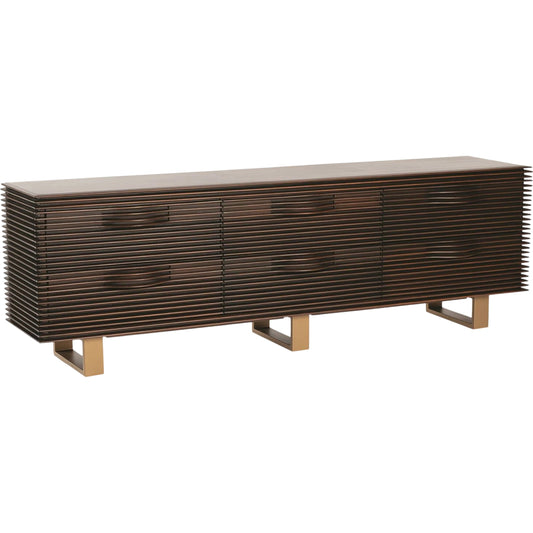000 SR-892726 | Primary Silo | Oslo Long Chest by Global Views. Made from iron in a modern style.