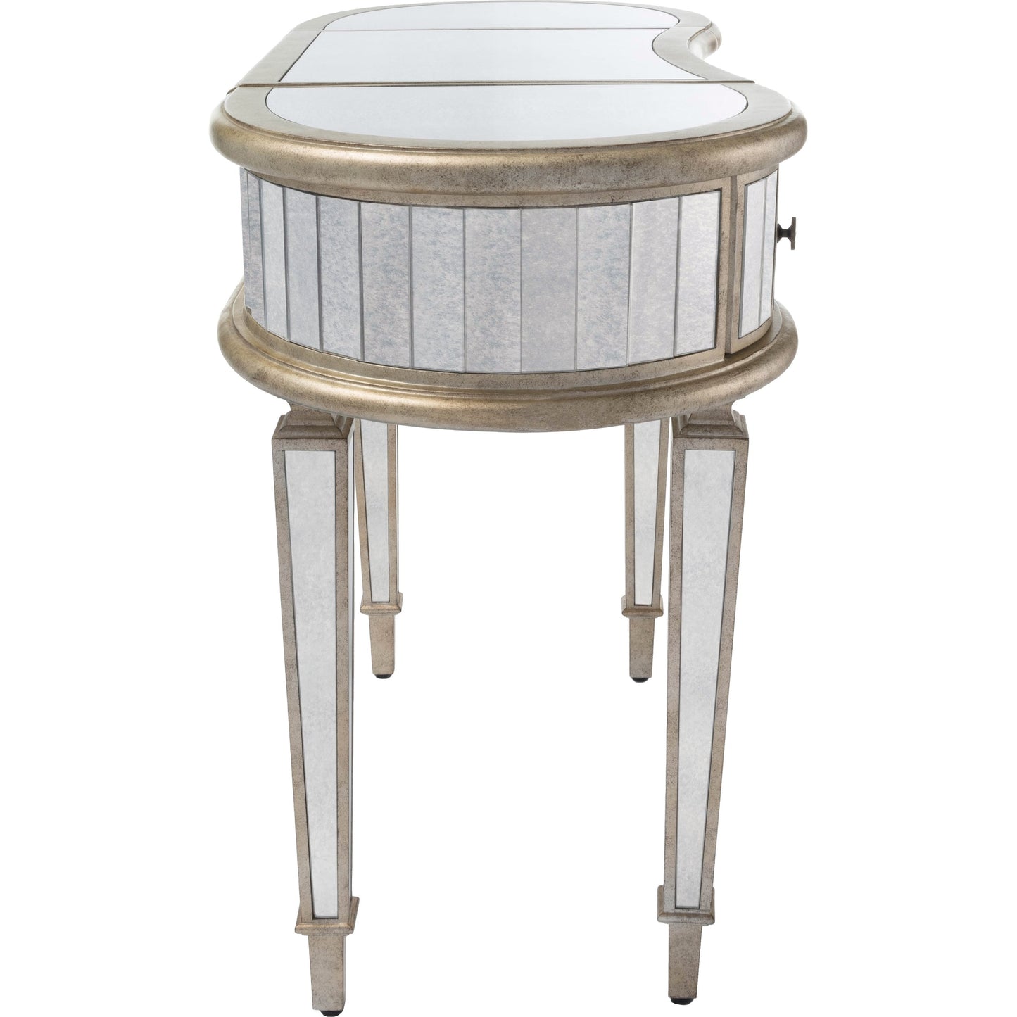 007 O-BUTLER-3506146 | Additional Silo | Constance Mirrored Vanity by Butler Specialty Company in silver and mirror. Made from poplar solids, mdf in a transitional style.