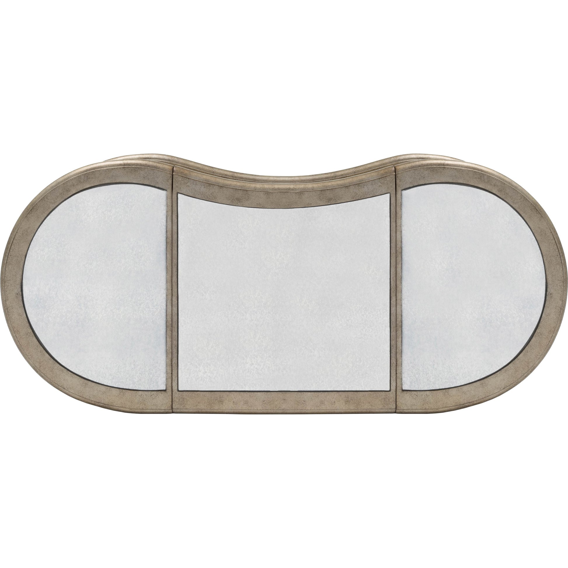 Constance Mirrored Vanity by Butler Specialty Company in silver and mirror. Made from poplar solids, mdf in a transitional style.