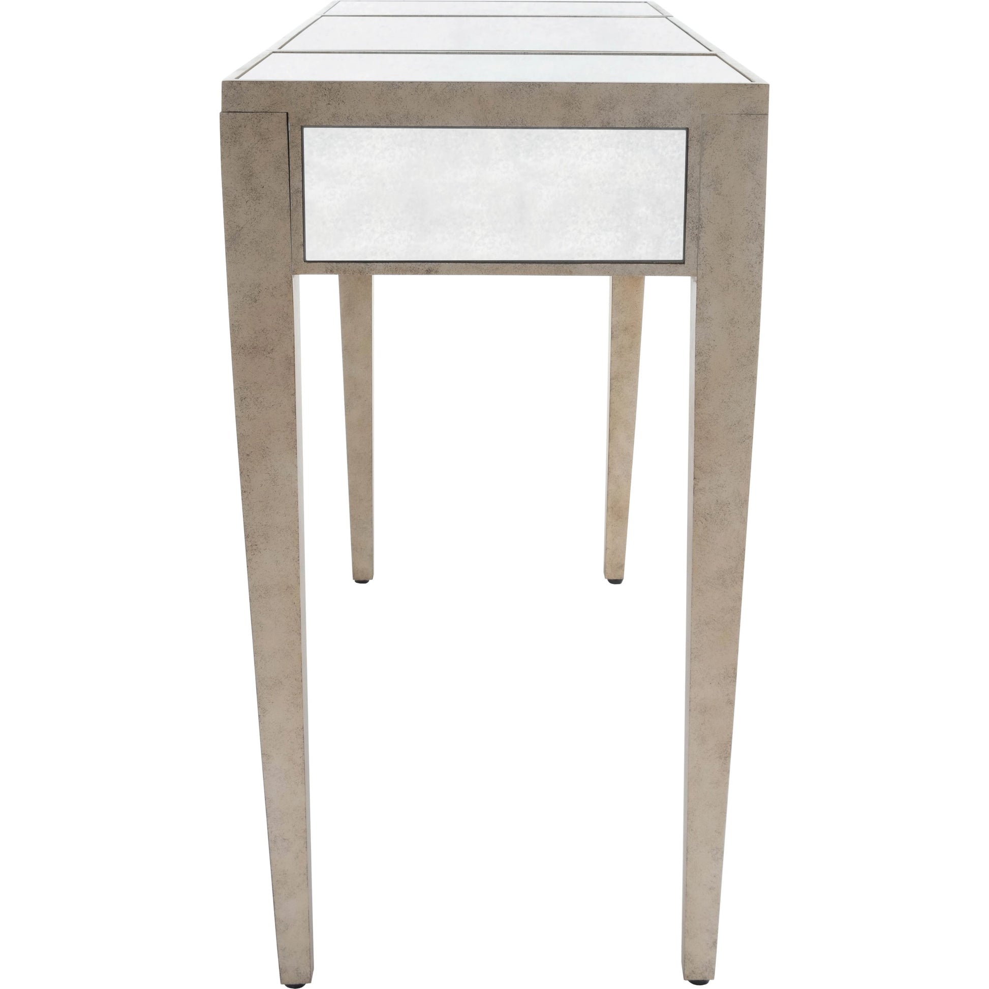 Constance Mirrored Vanity by Butler Specialty Company in silver and mirror. Made from poplar solids, mdf in a transitional style.