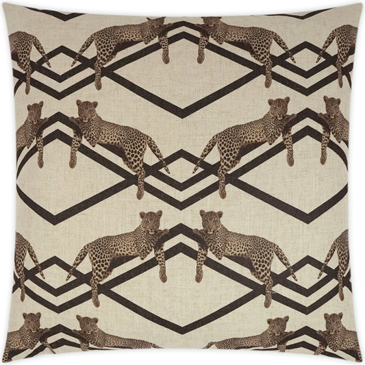 001 SI-2027995 | Additional Silo | Jinx Pillow by DV Kap Home in brown. Made from 95% polyester, 5% linen in a modern style.