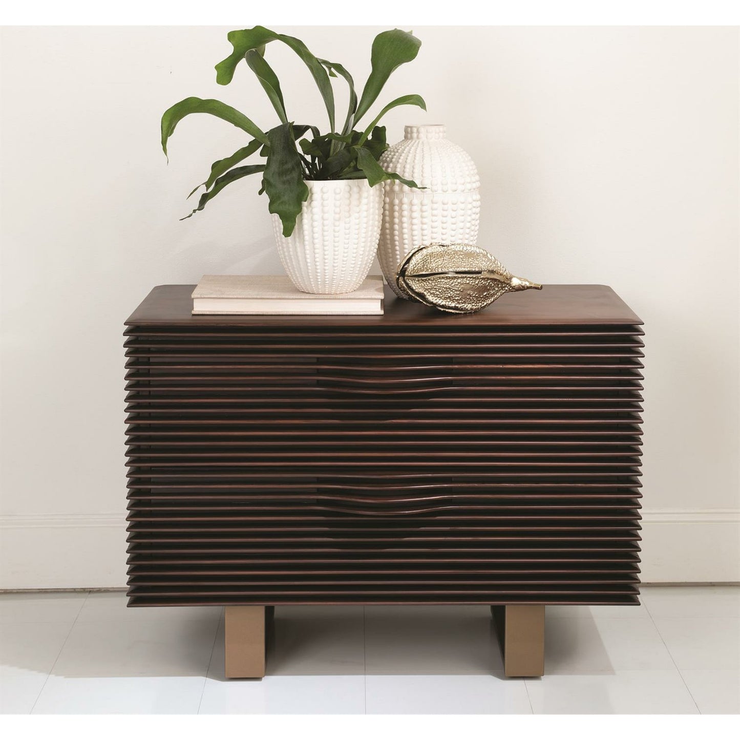 005 SR-892724 | Lifestyle | Oslo Chest by Global Views. Made from iron in a modern style.