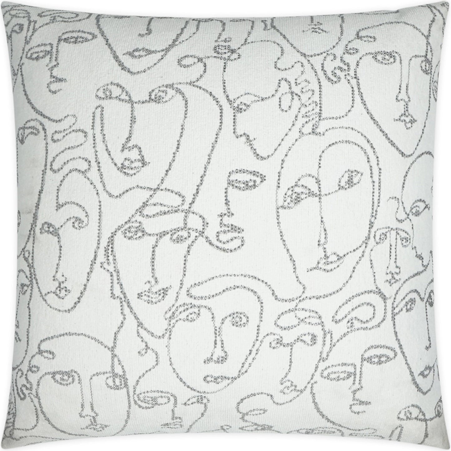 001 SI-2028387 | Additional Silo | Picasso Throw Pillow by DV Kap Home in grey, white. Made from unique in a modern style.