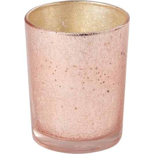 Posh Votive 4 (Set of 4) by Accent Decor in pink. Made from glass in a modern style.