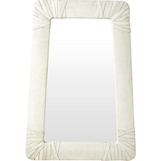 Gabriel Mirror by Global Views. Made from leather, mirror in a modern style.