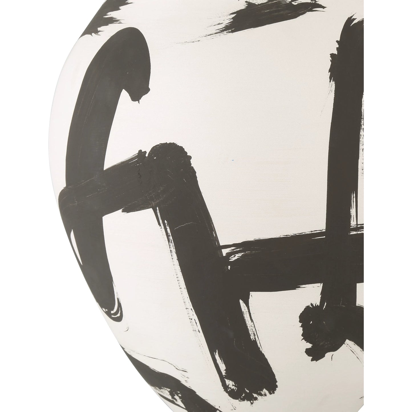 004 SI-2191758 | Additional Silo | Kenzo Vase by Currey and Company in off-white, black. Made from porcelain in a modern style.