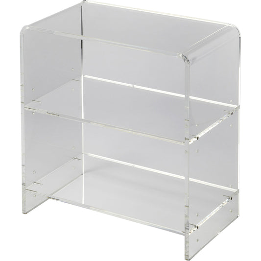 001 O-BUTLER-3611335 | Primary Silo | Crystal Clear Acrylic Bookcase by Butler Specialty Company in clear and clear acrylic. Made from acrylic clear t13 mm in a modern style.