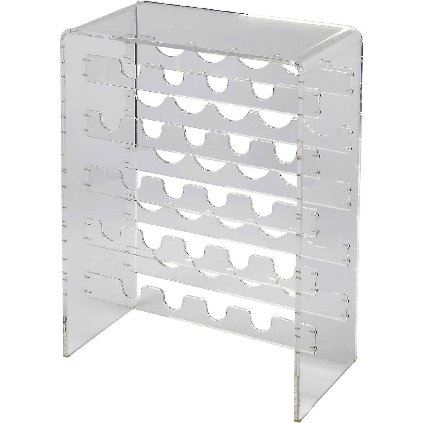 001 O-BUTLER-3614335 | Additional Silo | Crystal Clear Acrylic Wine Rack by Butler Specialty Company in clear and clear acrylic. Made from acrylic clear 13, 8 mm in a modern style.
