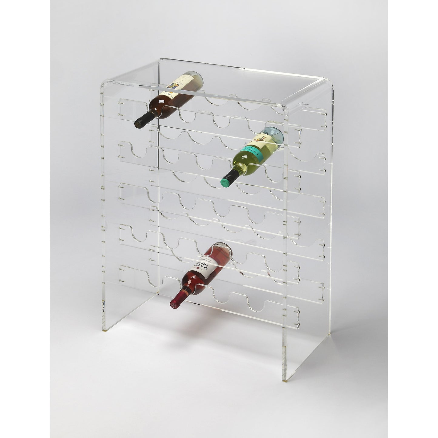 002 O-BUTLER-3614335 | Additional Silo | Crystal Clear Acrylic Wine Rack by Butler Specialty Company in clear and clear acrylic. Made from acrylic clear 13, 8 mm in a modern style.