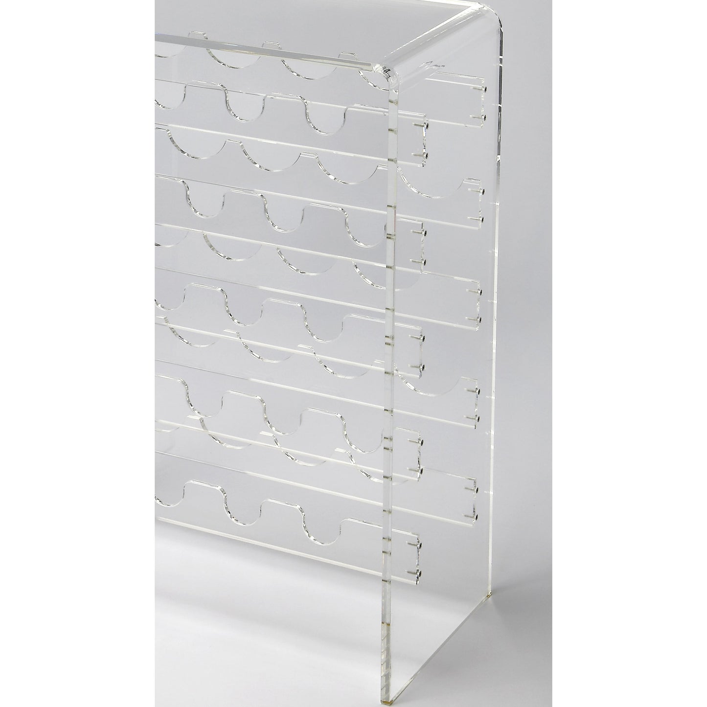 003 O-BUTLER-3614335 | Additional Silo | Crystal Clear Acrylic Wine Rack by Butler Specialty Company in clear and clear acrylic. Made from acrylic clear 13, 8 mm in a modern style.