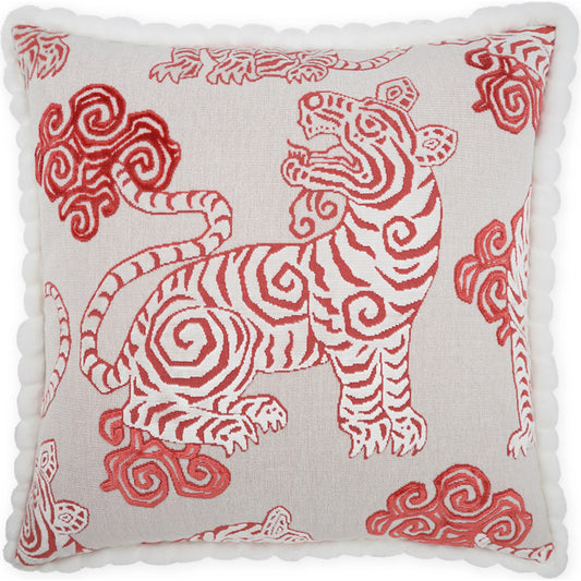 Akbar Pillow by DV Kap Home. Made from 59% viscose, 23% cotton, 18% polyester in a eclectic & global style.