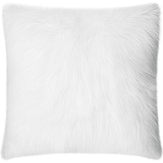 Arctic Fox Pillow by DV Kap Home in white. Made from 80% acrylic, 20% polyester in a modern style.