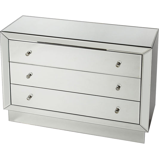 001 O-BUTLER-3645146 | Primary Silo | Emma Mirrored Chest by Butler Specialty Company in clear and mirror. Made from mirror, mdf in a transitional style.