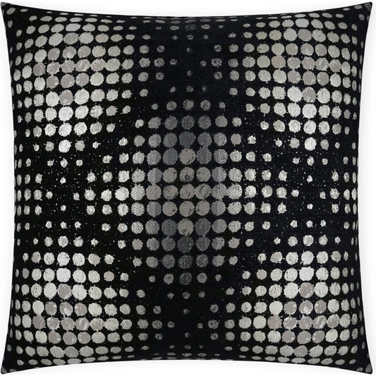 Selfie Throw Pillow by DV Kap Home in onyx. Made from 51% viscose, 26% cotton, 23% polyester in a modern style.