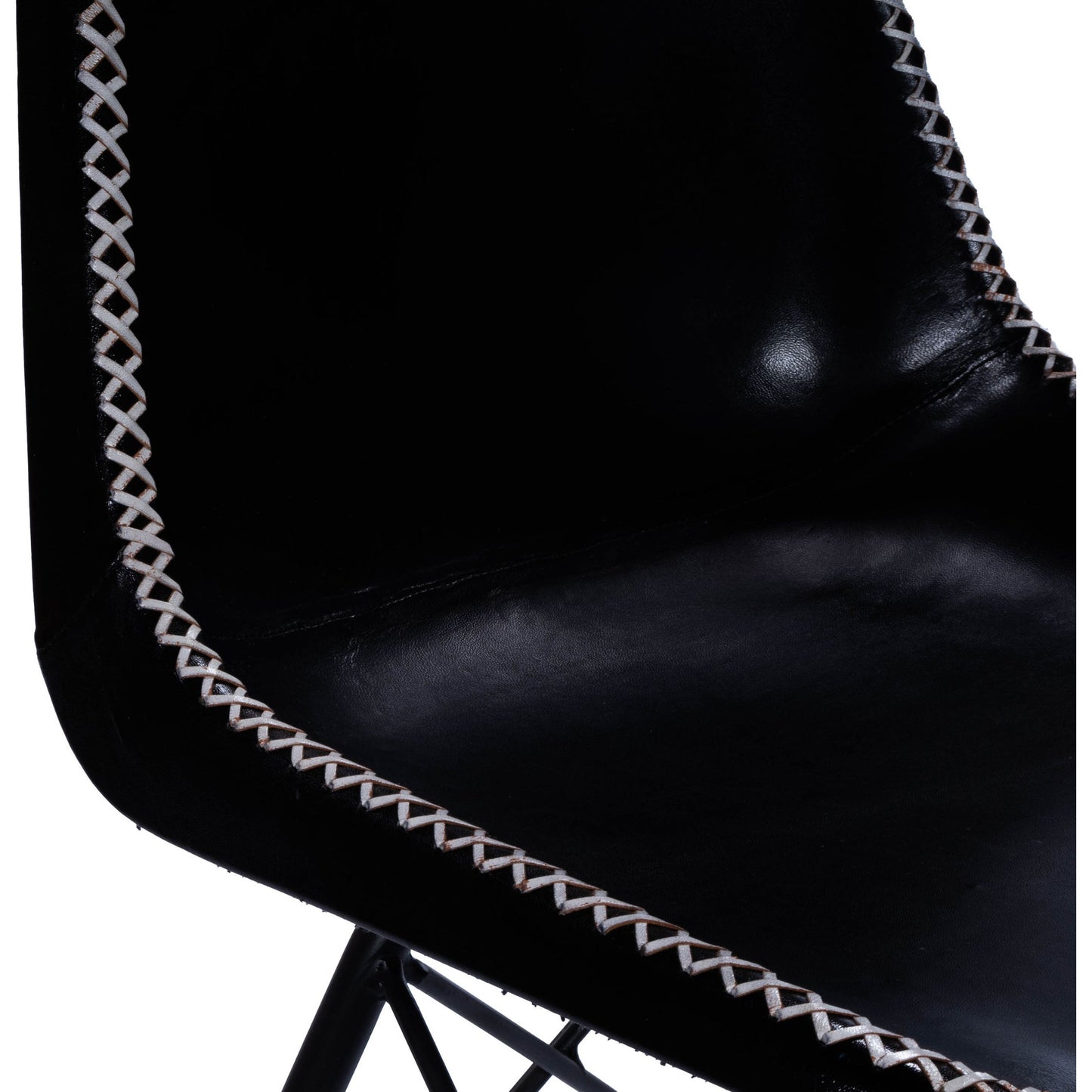 007 SR-770463 | Additional Silo | Inland Side Chair by Butler Specialty Company. Made from leather, iron in a traditional style.