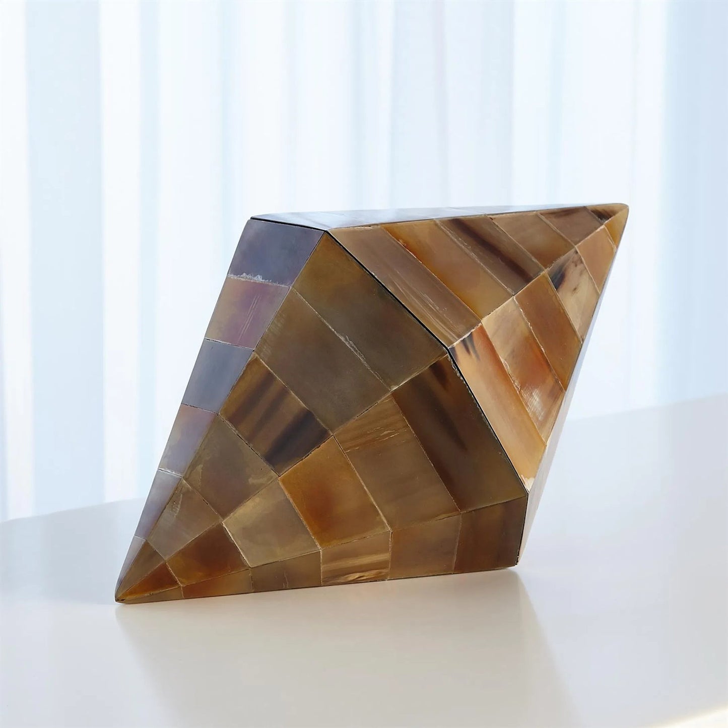 009 SI-2324607 | Unknown | Triangle Cone Box by Global Views in brown. Made from unique in a unique style.