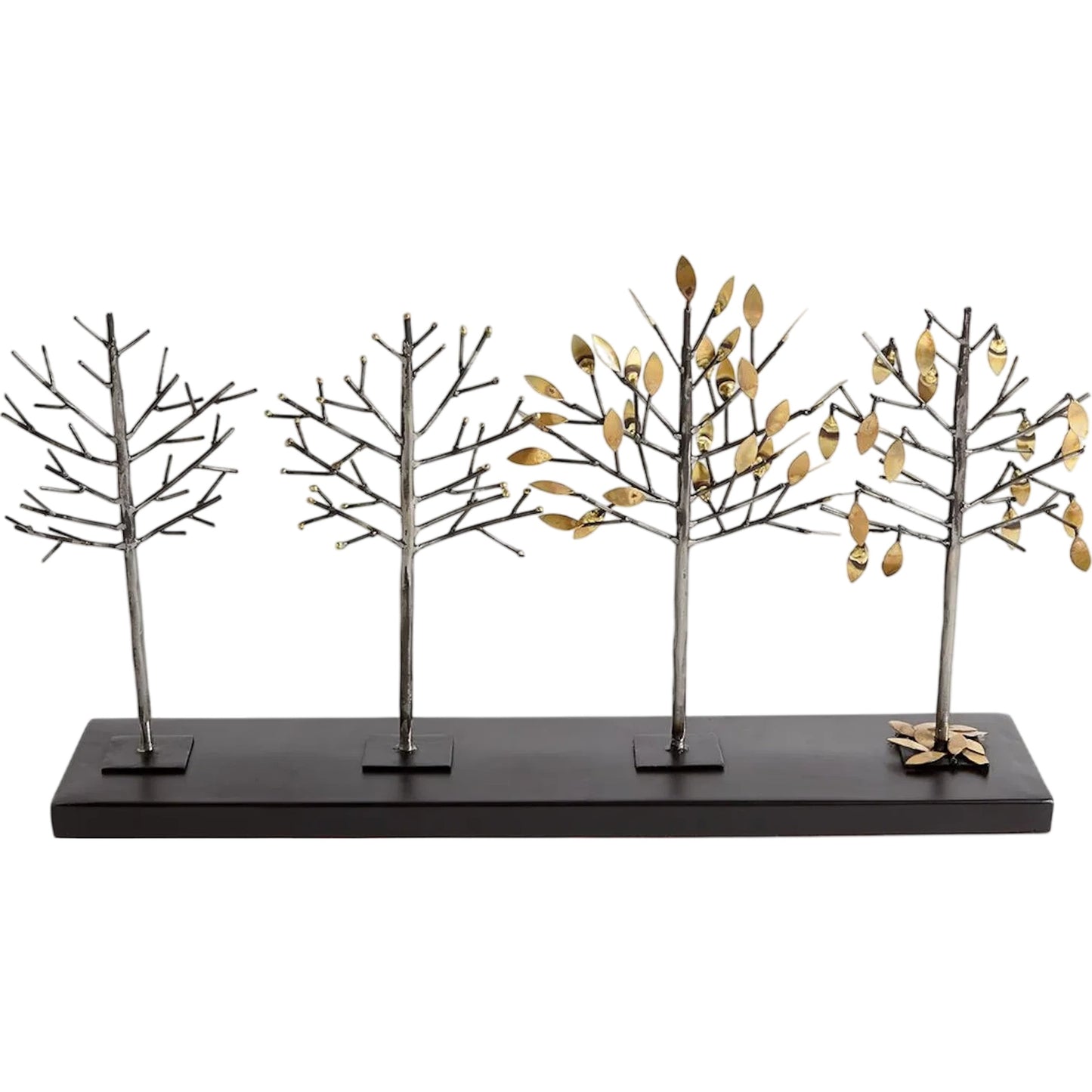 001 SR-891996 | Primary Silo | Four Seasons Tree Sculpture by Global Views. Made from brass, iron in a modern style.