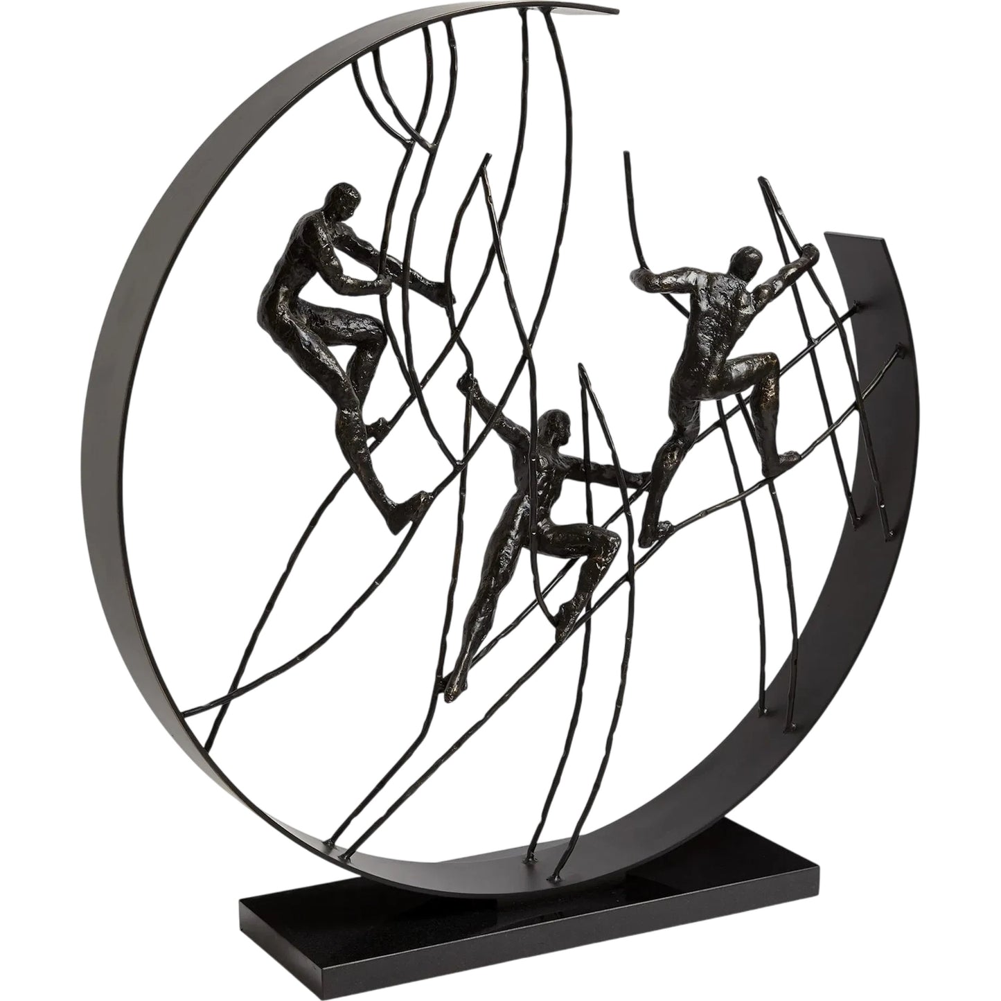 001 SR-700979 | Primary Silo | Climb to the Top Sculpture by Global Views. Made from cast iron, granite in a eclectic & global style.