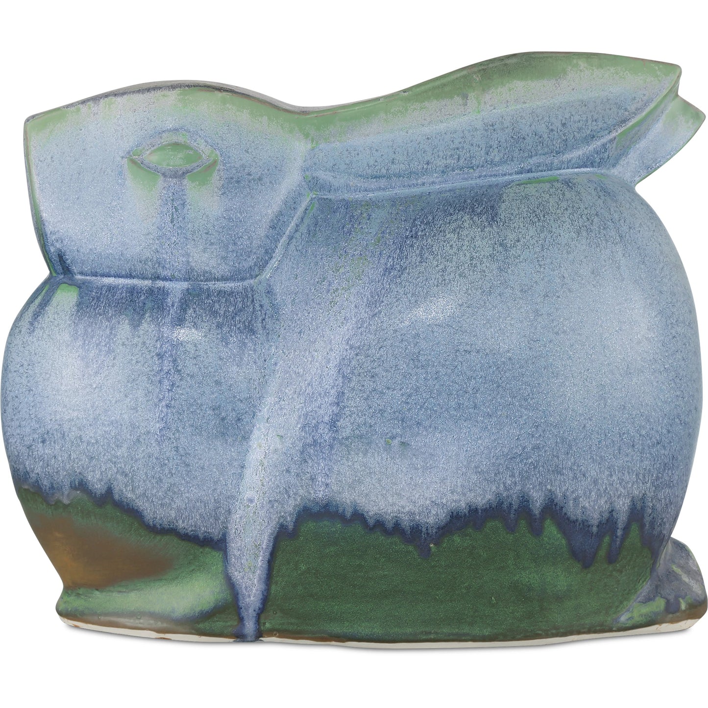 001 SI-2191764 | Primary Silo | Lapine Object by Currey and Company in reactive blue, green. Made from porcelain in a modern style.