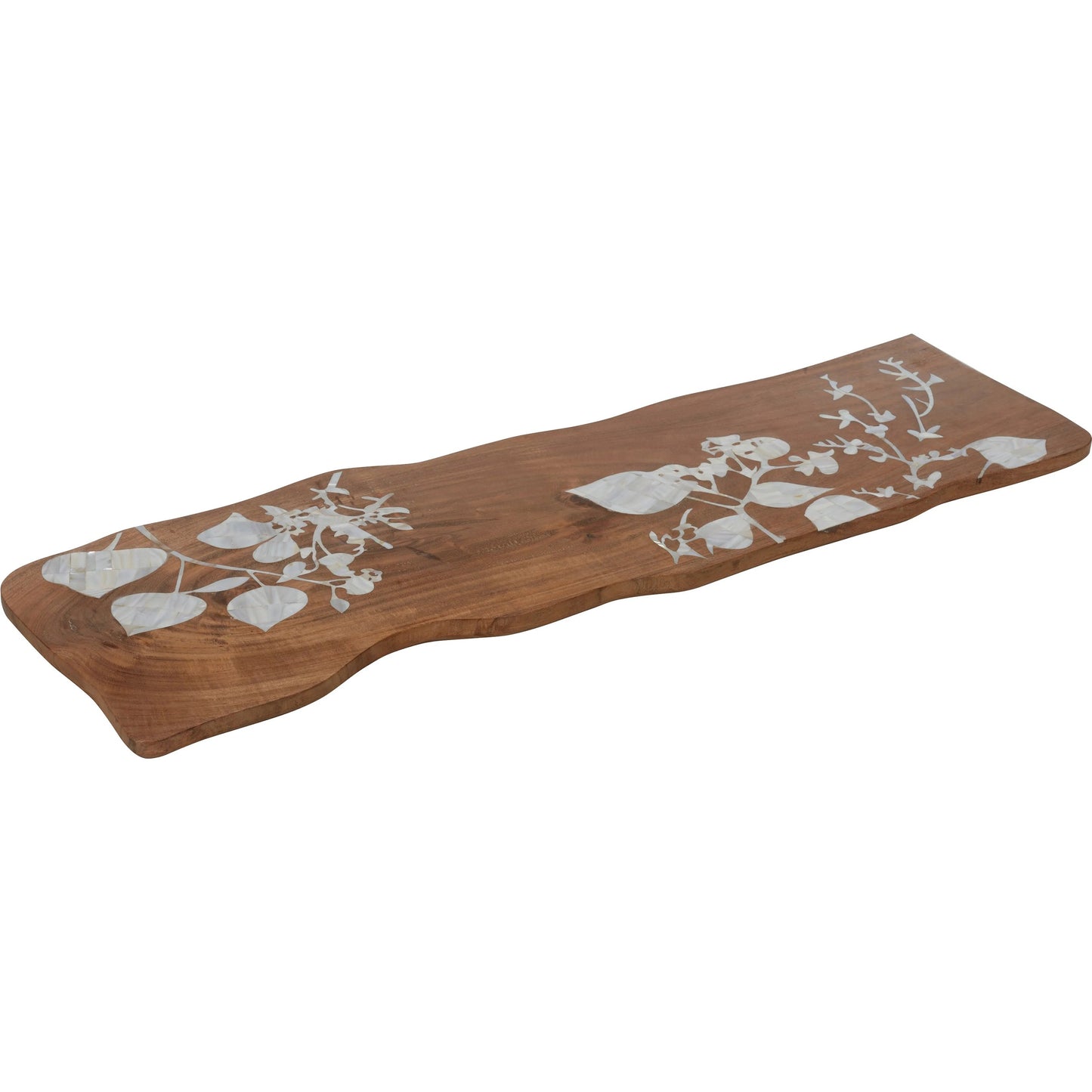 001 SI-2334909 | Primary Silo | Mother of Pearl Eucalyptus Bath Board by Chelsea House in brown, white, cream and brown, natural white. Made from wood in a unique style.