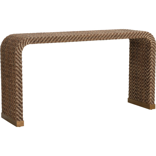 Rope Waterfall Console by Chelsea House in brown, bronze. Made from unique in a rustic style.
