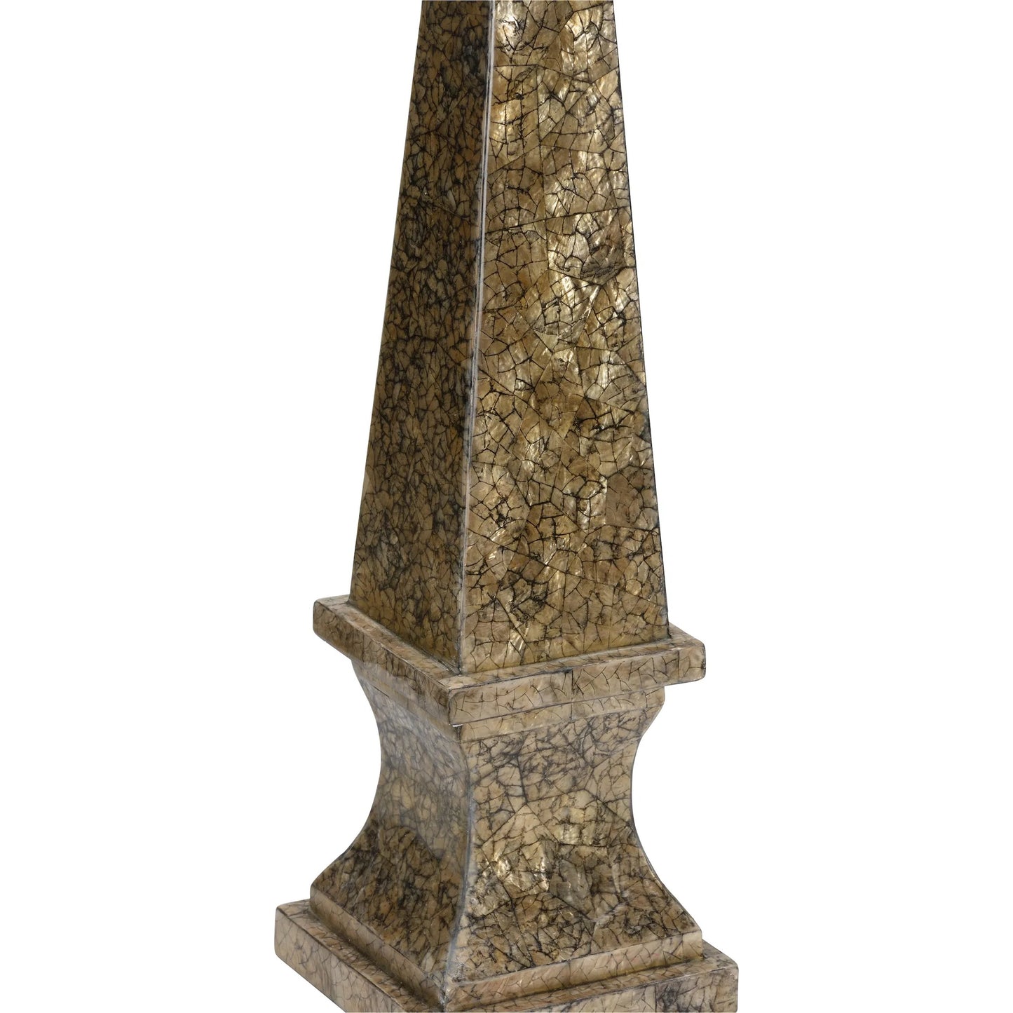 004 SI-2334826 | Additional Silo | Gold Tortoise Capiz Obelisk by Chelsea House in gold, black and gold, black. Made from unique in a unique style.