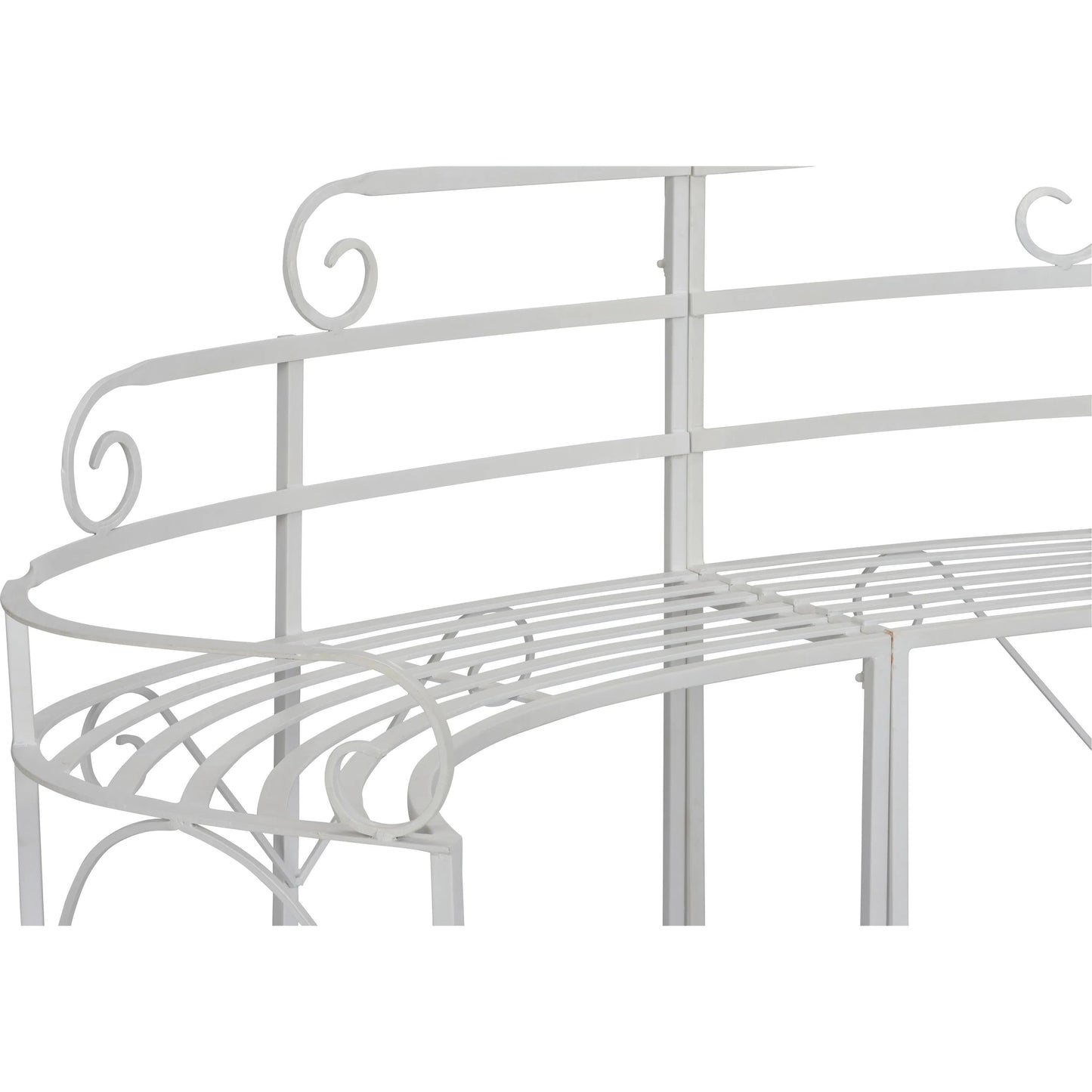 005 SI-2334734 | Closeup | Blue Ridge Bench by Chelsea House in white, cream and white. Made from unique in a transitional style.