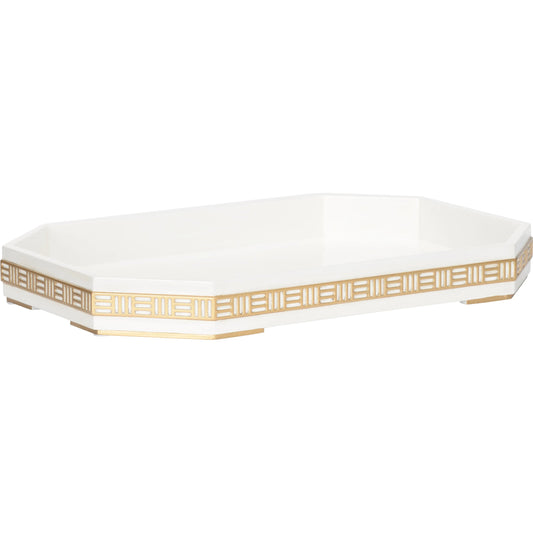 Ambrose Tray Gold by Chelsea House in white, cream and white. Made from unique in a modern style.