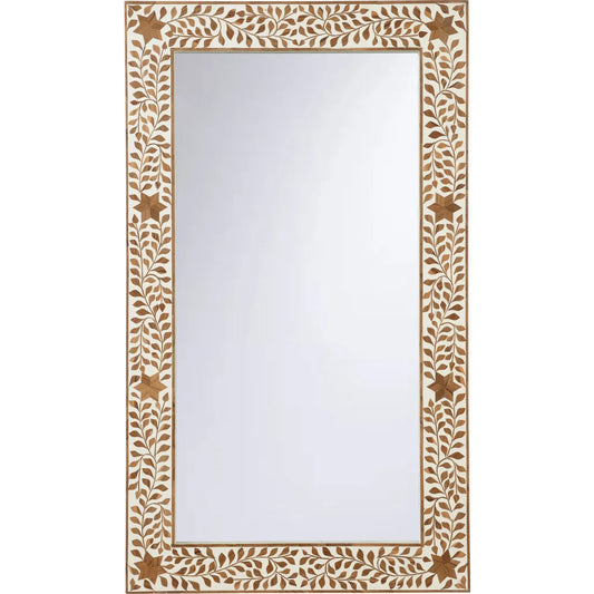 001 SI-2335064 | Primary Silo | Zara Mirror by Chelsea House in brown, white, cream and brown, white, clear. Made from unique in a eclectic & global style.